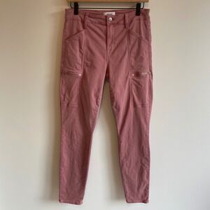Pistola Pink Skinny‎ Cargo Pants Ankle Zip Utility Womens Size 28 Stretch Casual